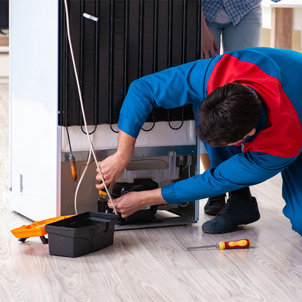 how much do you charge for refrigerator repair services in McCoole MD